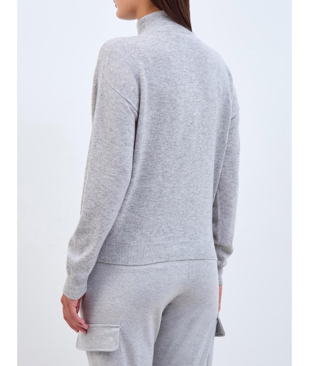 PESERICO Серая кашемировая водолазка, фото 4