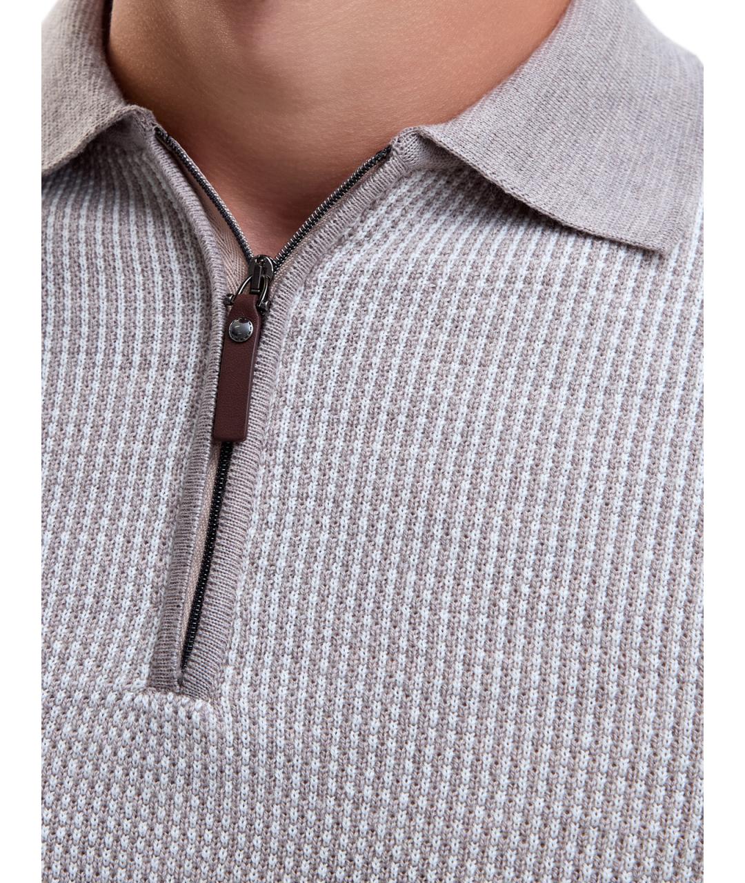 CANALI Бежевый шерстяной джемпер / свитер, фото 5