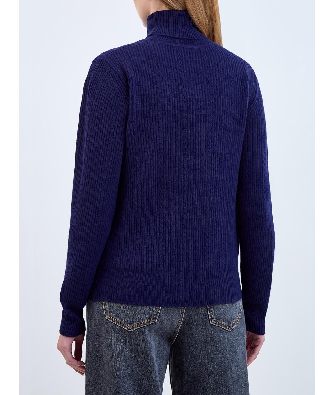 ETRO Синяя шерстяная водолазка, фото 4