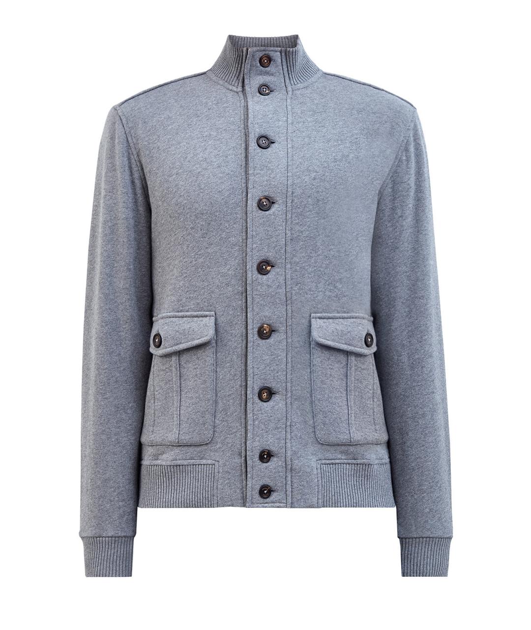 ELEVENTY Серая хлопковая куртка, фото 1