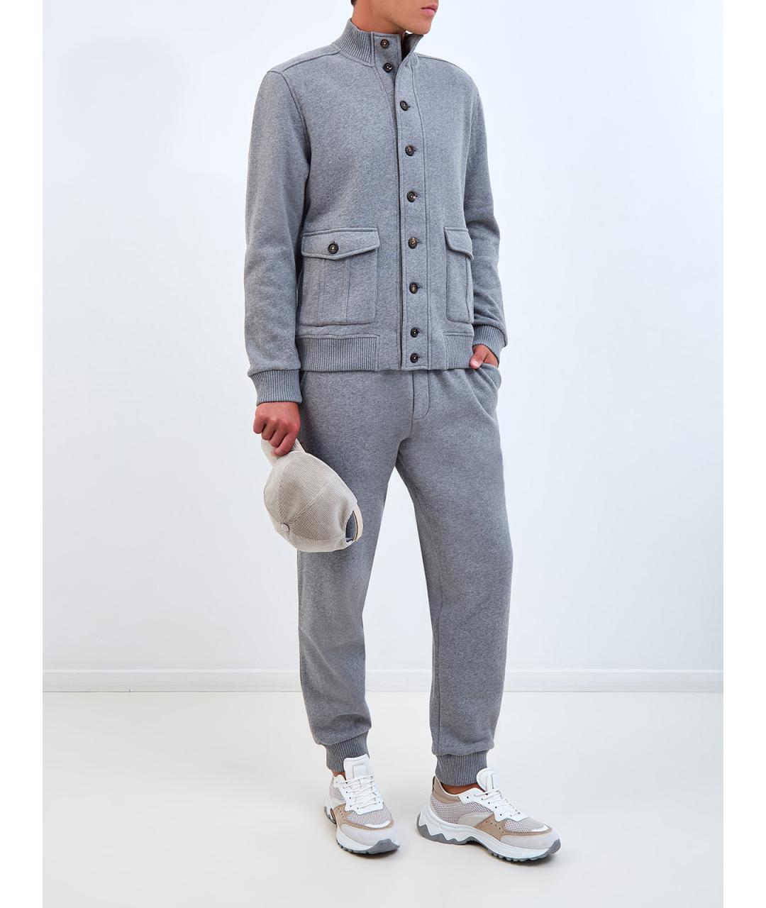 ELEVENTY Серая хлопковая куртка, фото 2