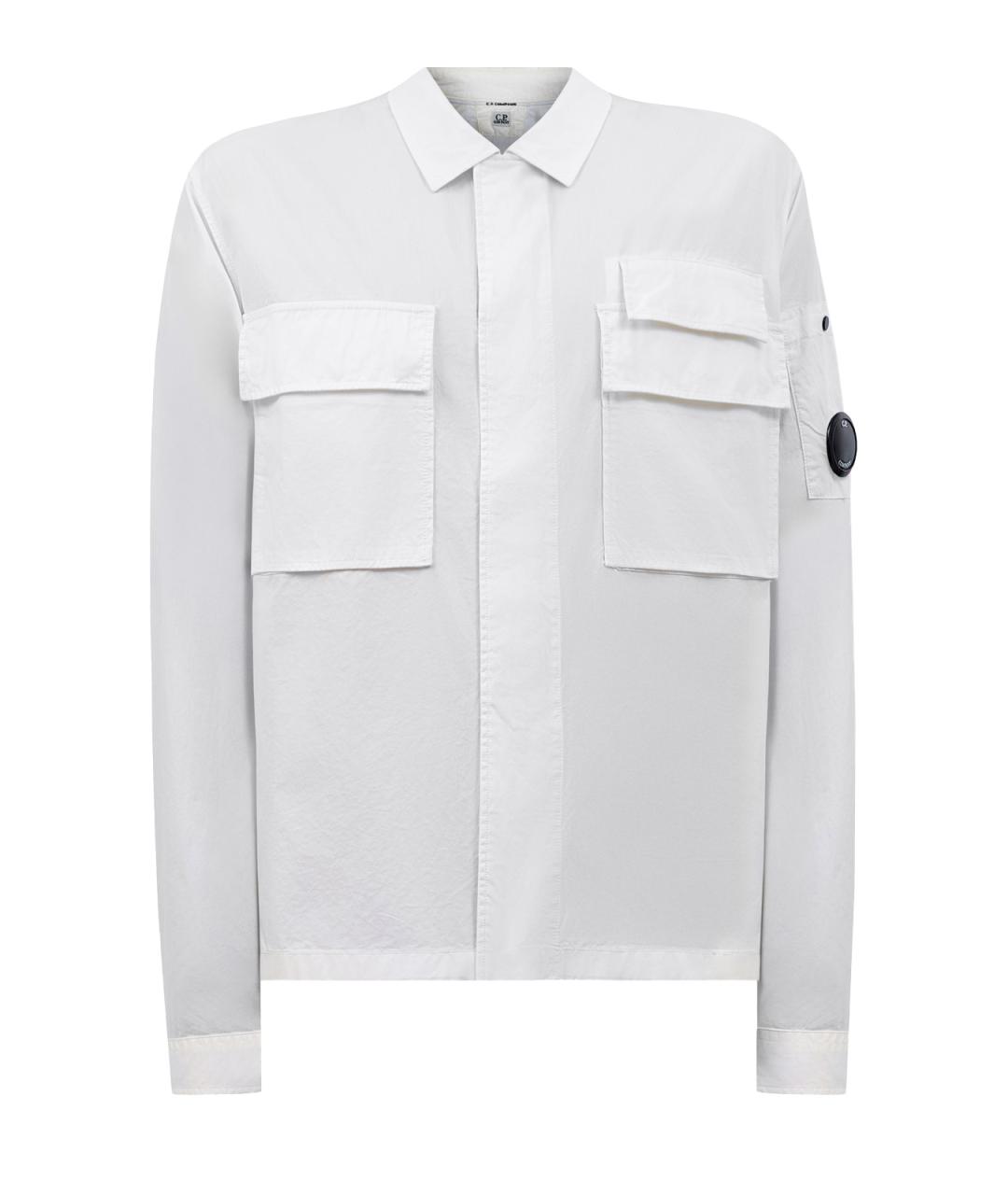 CP COMPANY Белая хлопковая куртка, фото 1