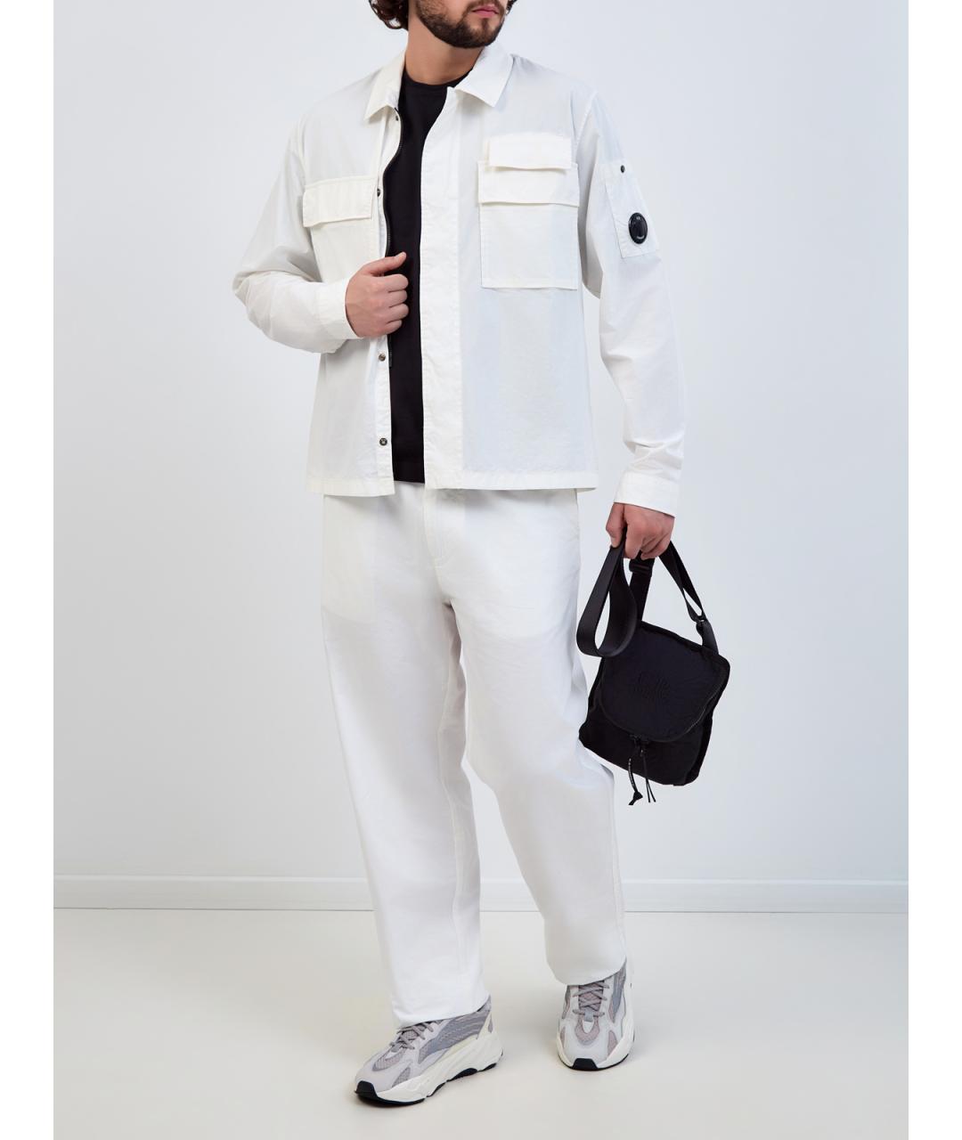 CP COMPANY Белая хлопковая куртка, фото 2