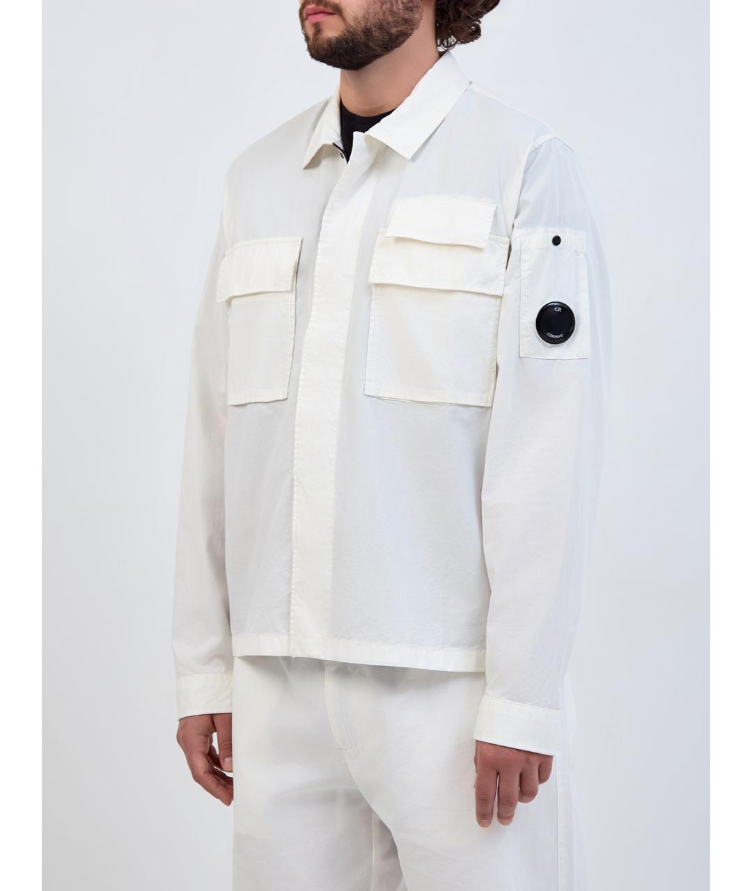 CP COMPANY Белая хлопковая куртка, фото 3