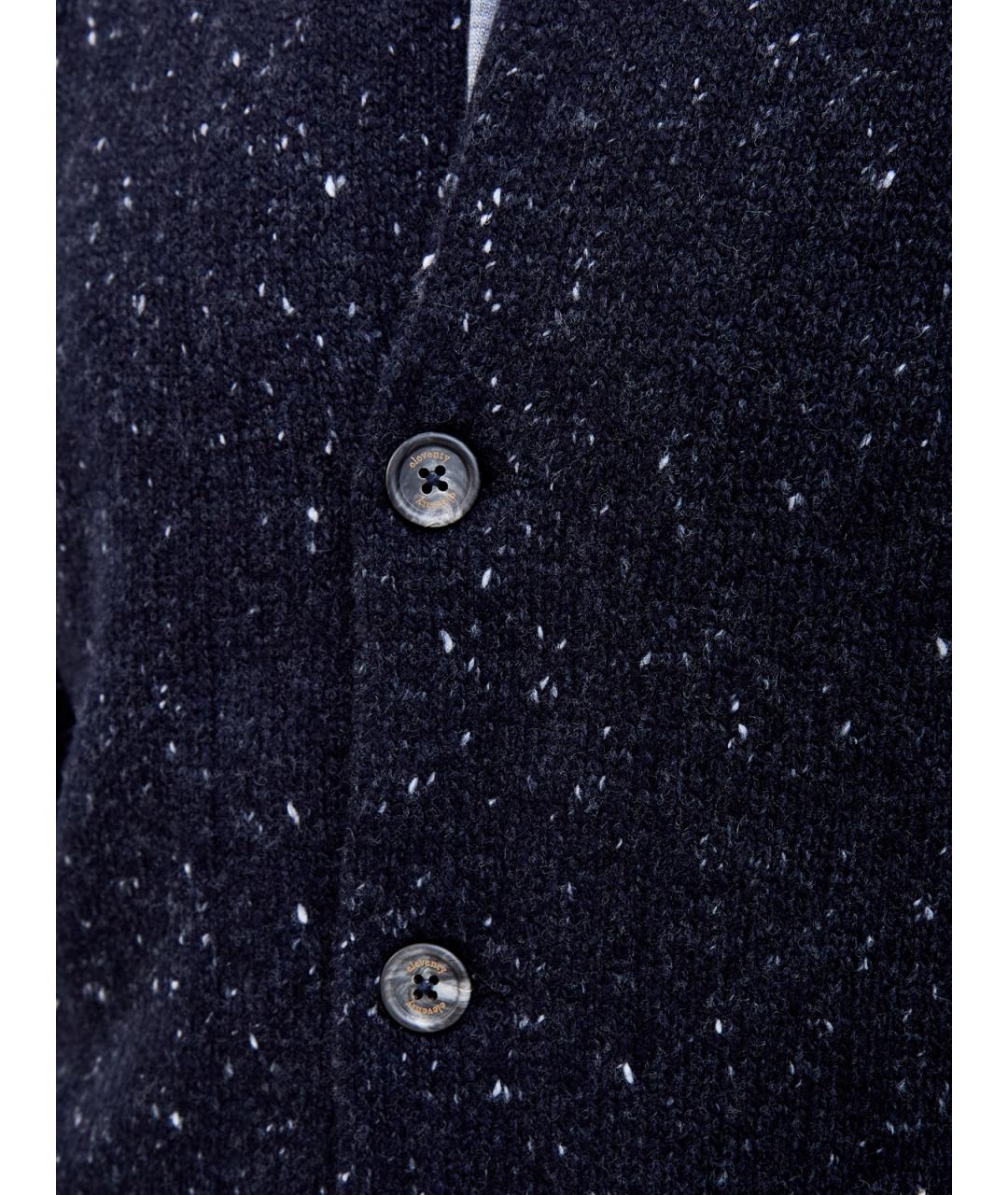 ELEVENTY Синий шерстяной кардиган, фото 5