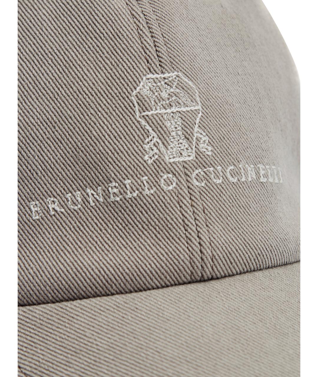 BRUNELLO CUCINELLI Серая хлопковая кепка/бейсболка, фото 5