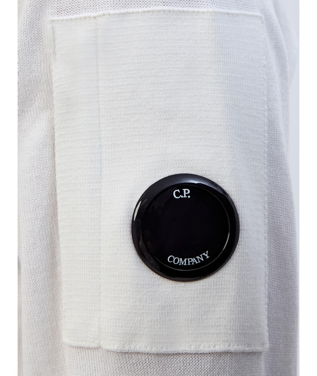 CP COMPANY Белый хлопковый джемпер / свитер, фото 5