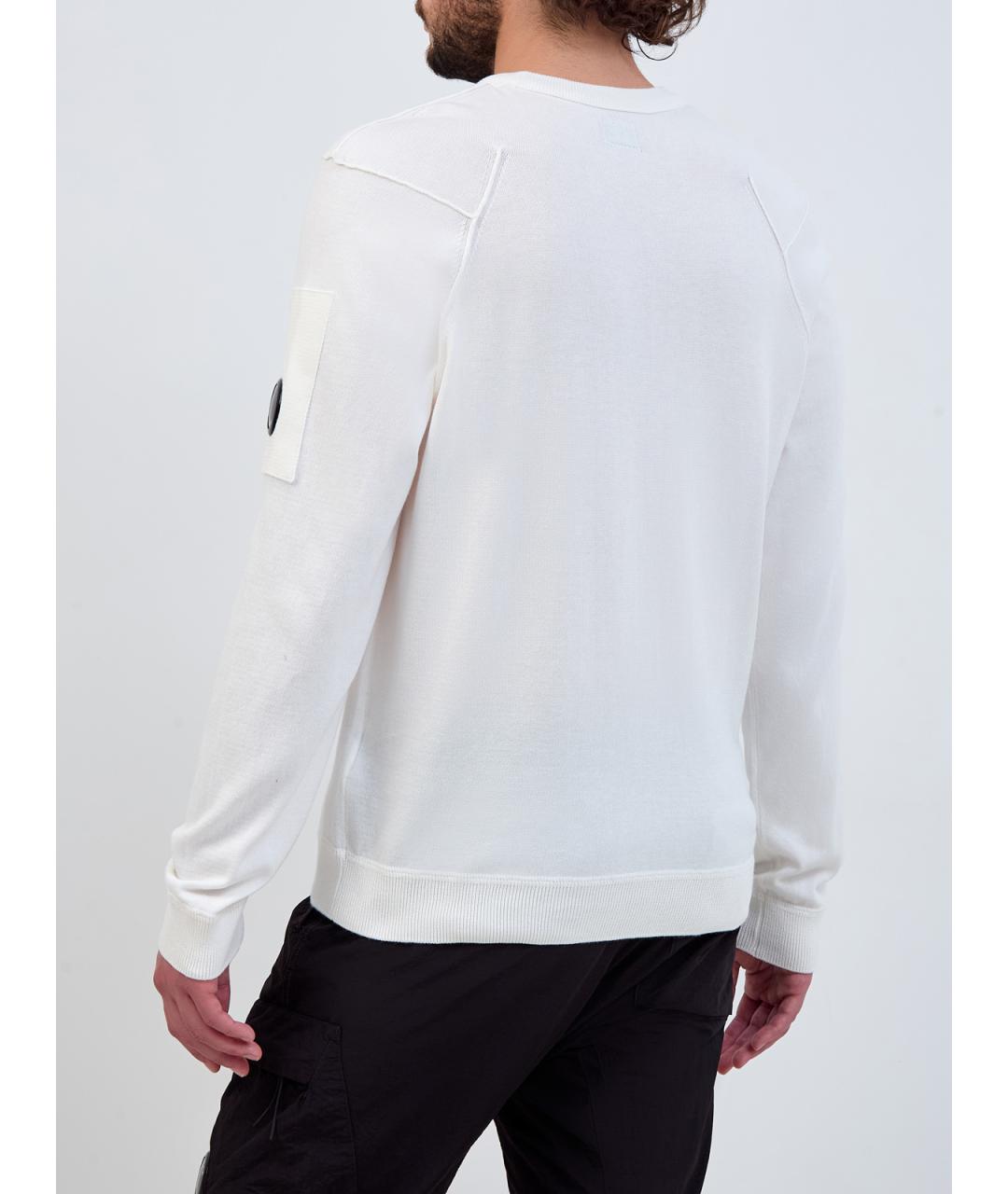 CP COMPANY Белый хлопковый джемпер / свитер, фото 4