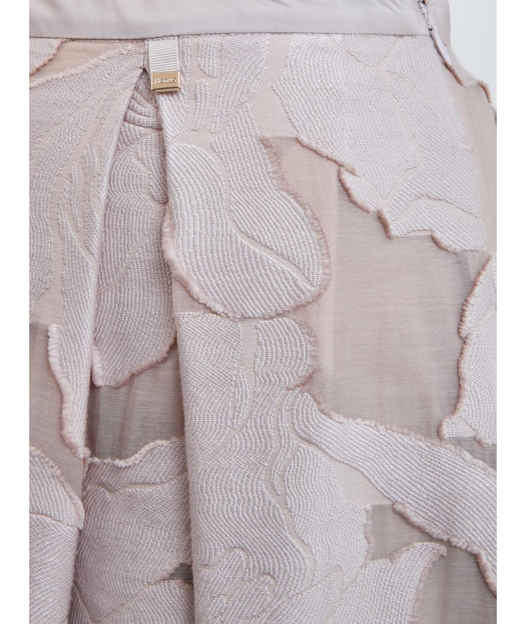 HERNO Бежевая вискозная юбка макси, фото 5