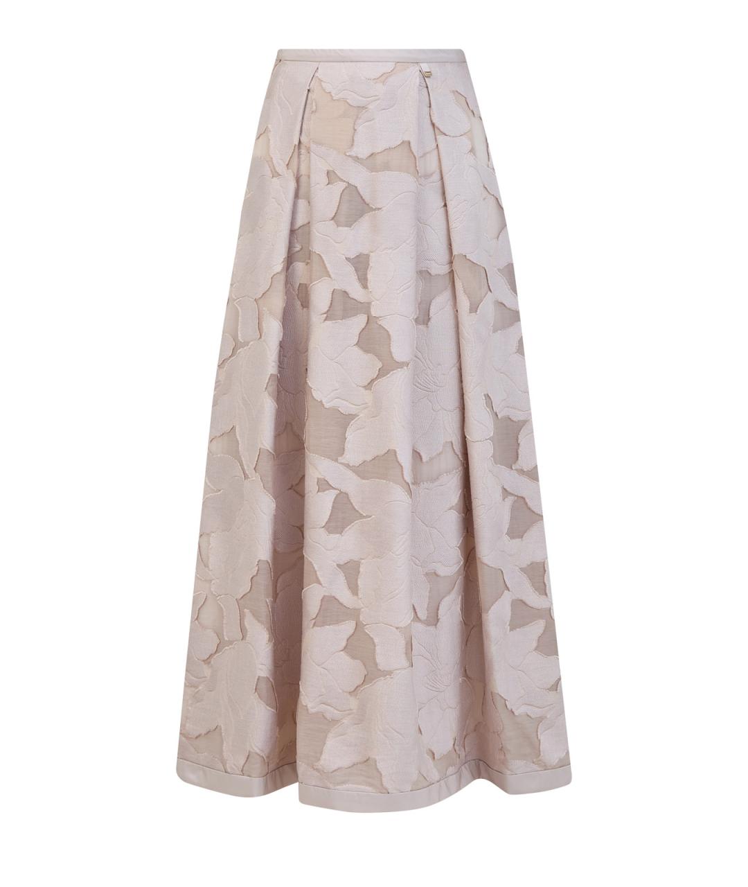 HERNO Бежевая вискозная юбка макси, фото 1