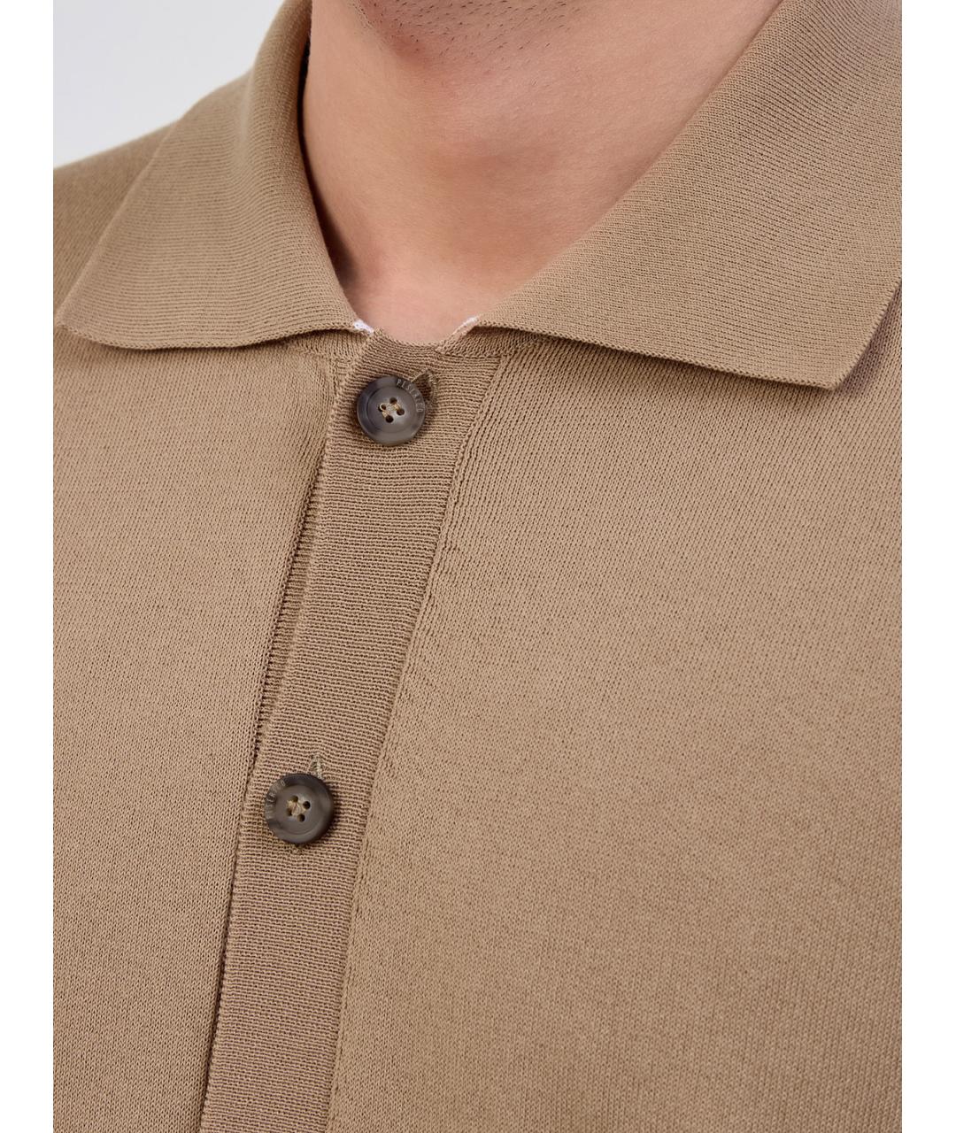 PESERICO Коричневый хлопковый кардиган, фото 5