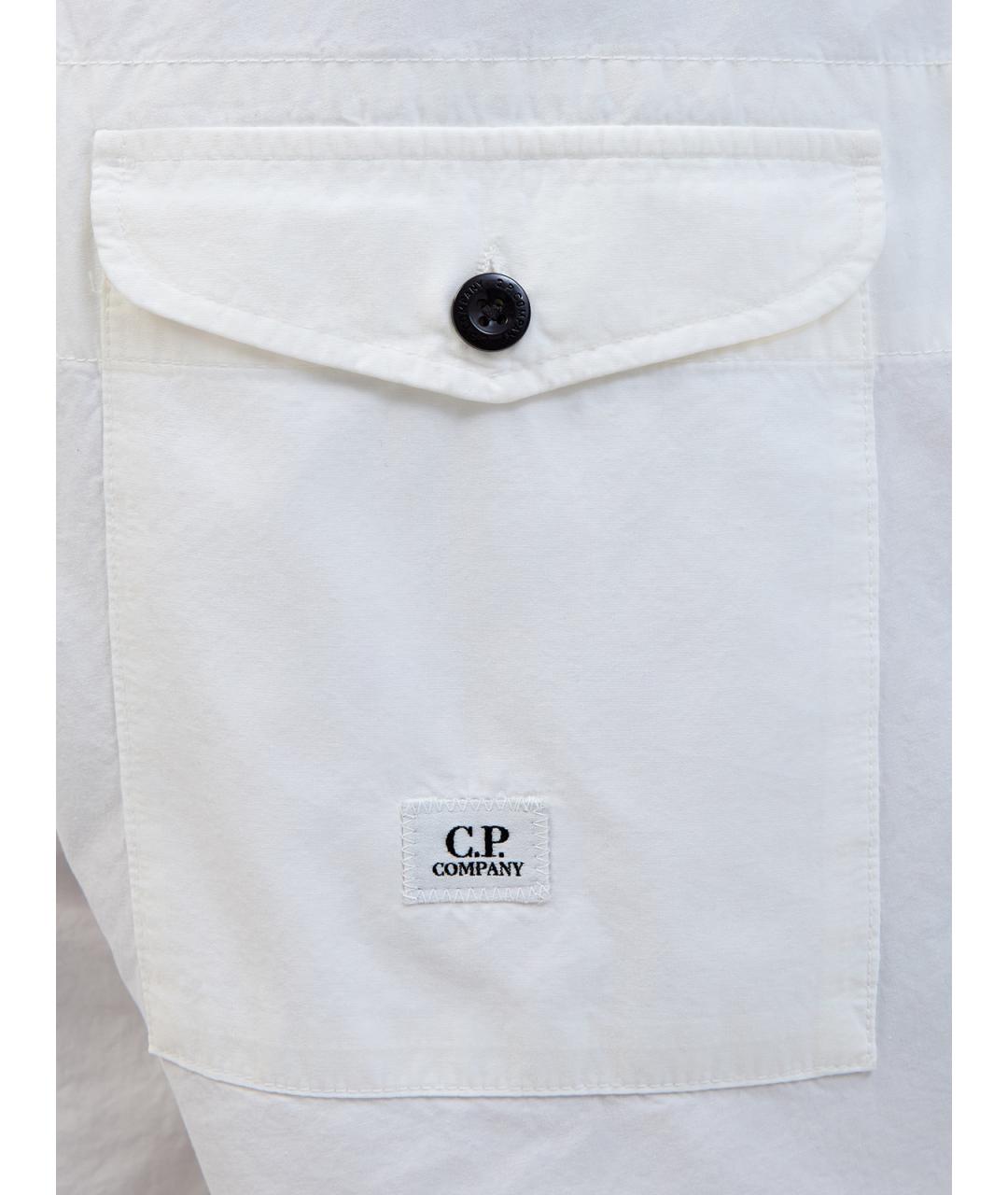 CP COMPANY Белые хлопковые повседневные брюки, фото 5