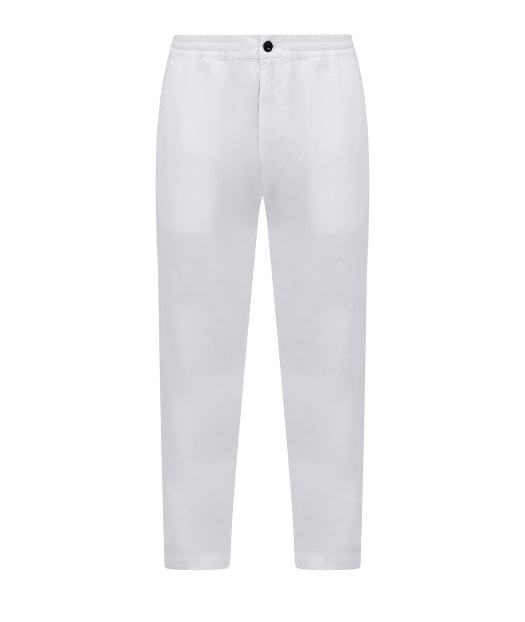 CP COMPANY Белые хлопковые повседневные брюки, фото 1