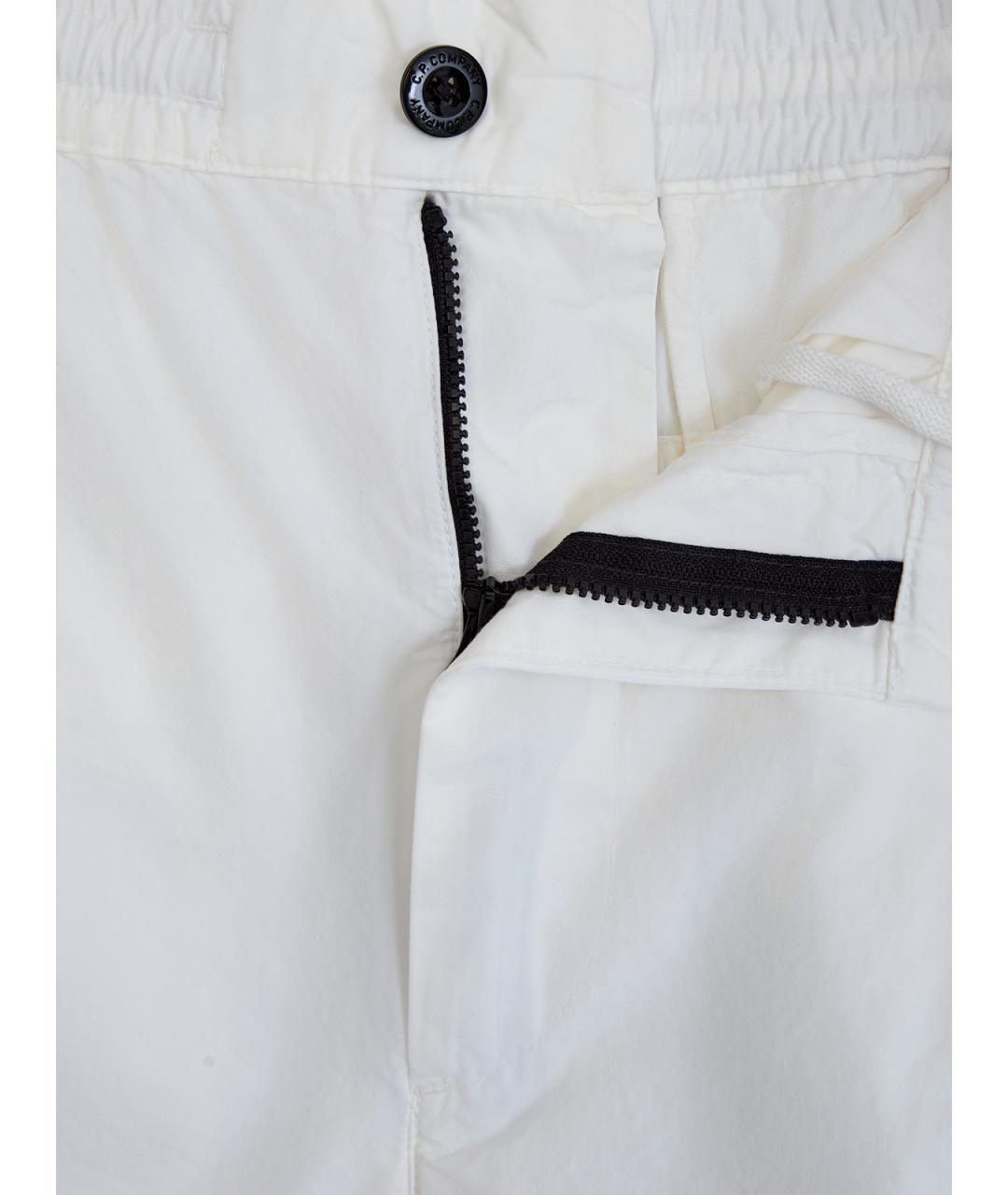 CP COMPANY Белые хлопковые повседневные брюки, фото 6