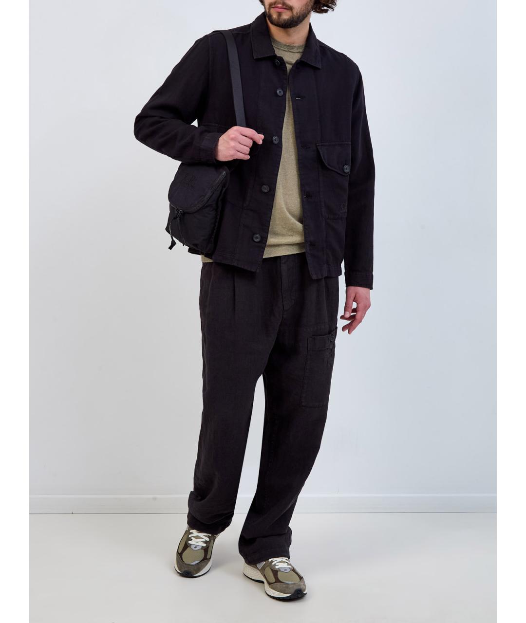 CP COMPANY Черная хлопковая куртка, фото 2