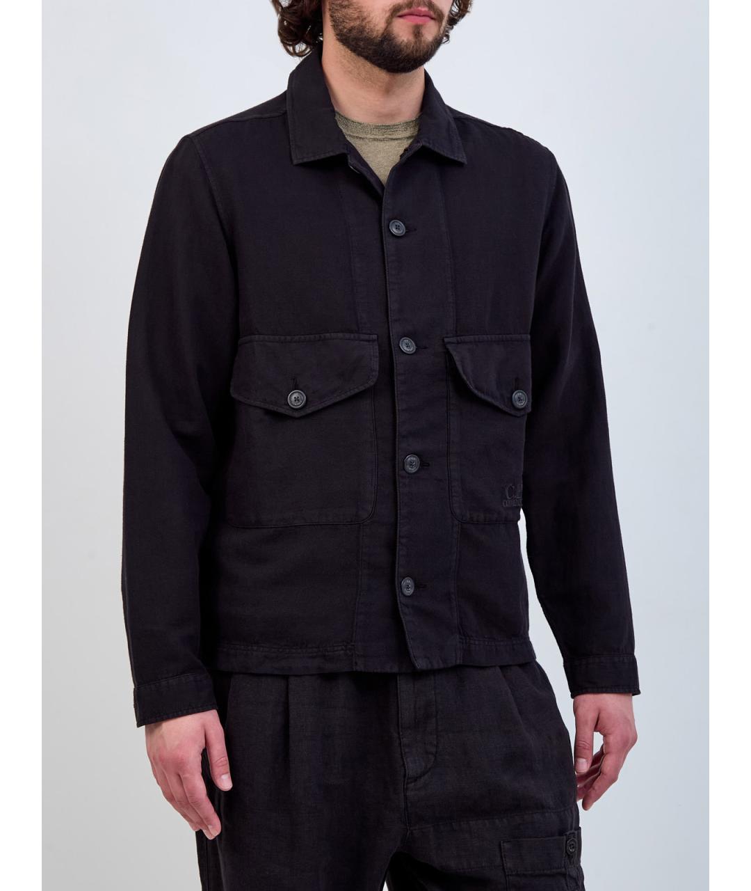 CP COMPANY Черная хлопковая куртка, фото 3