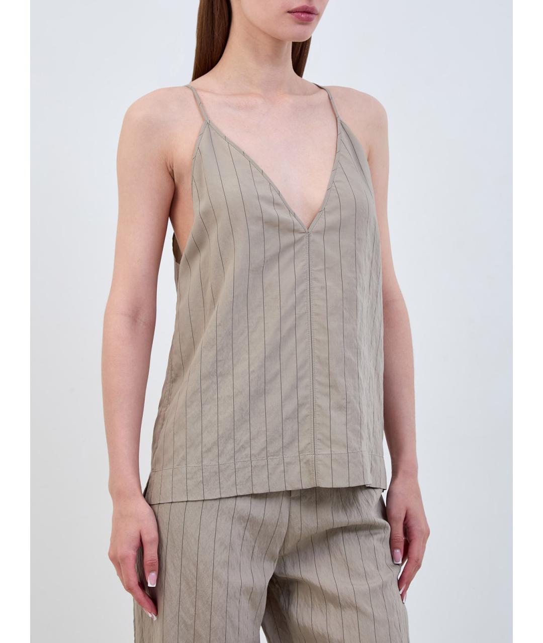 JACOB COHEN Бежевая майка, фото 3