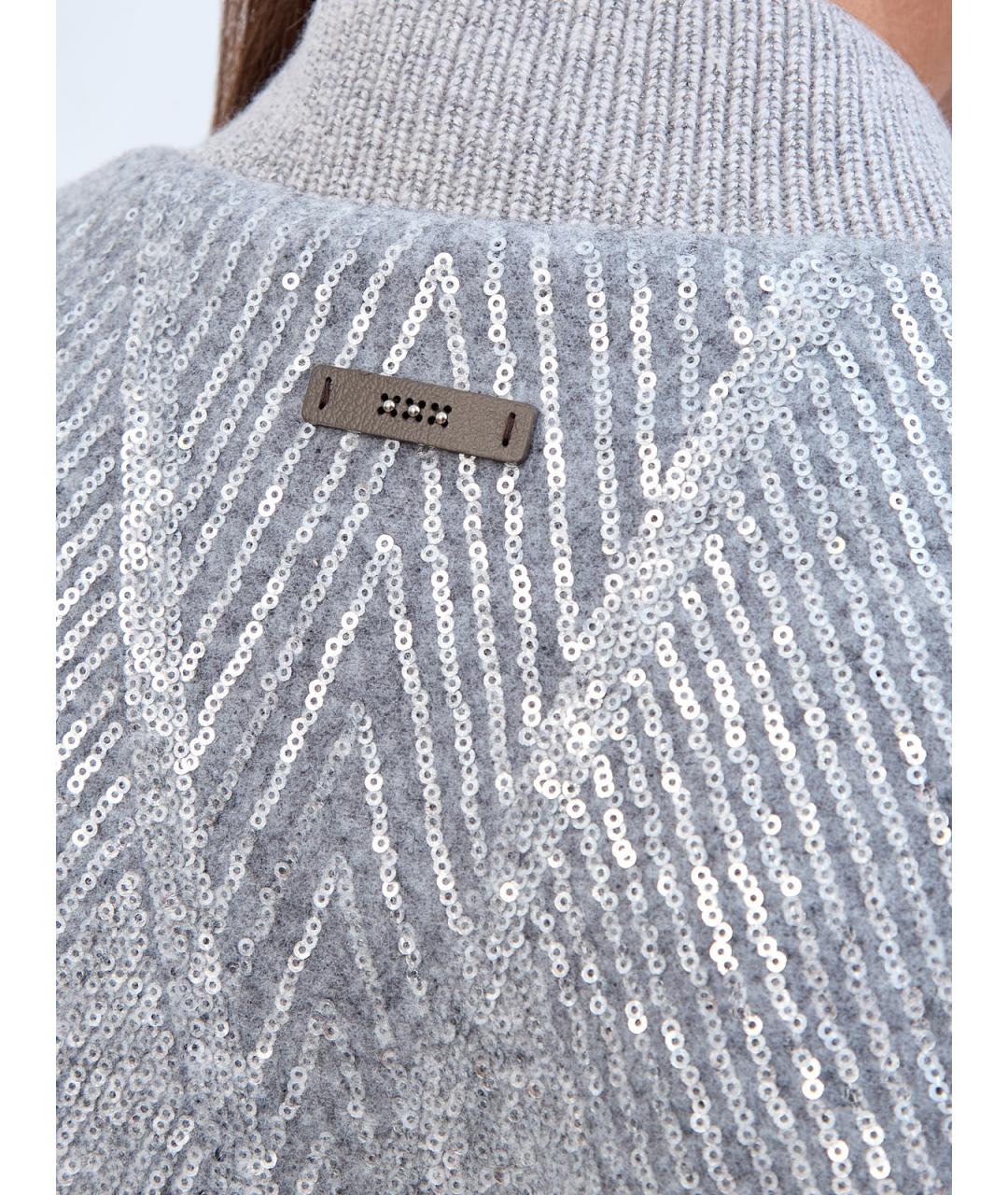 PESERICO Серая шерстяная куртка, фото 5