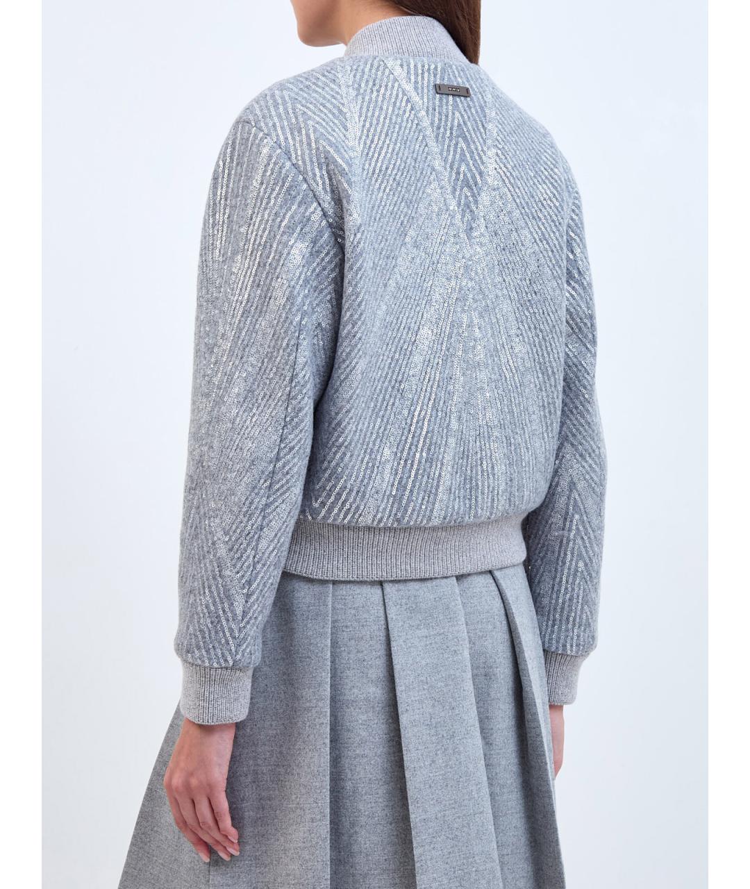 PESERICO Серая шерстяная куртка, фото 4