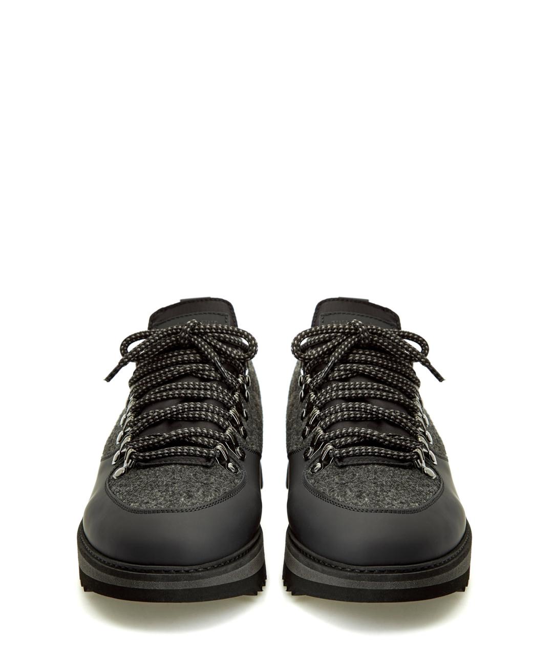 BARRETT Серые кожаные низкие кроссовки / кеды, фото 5