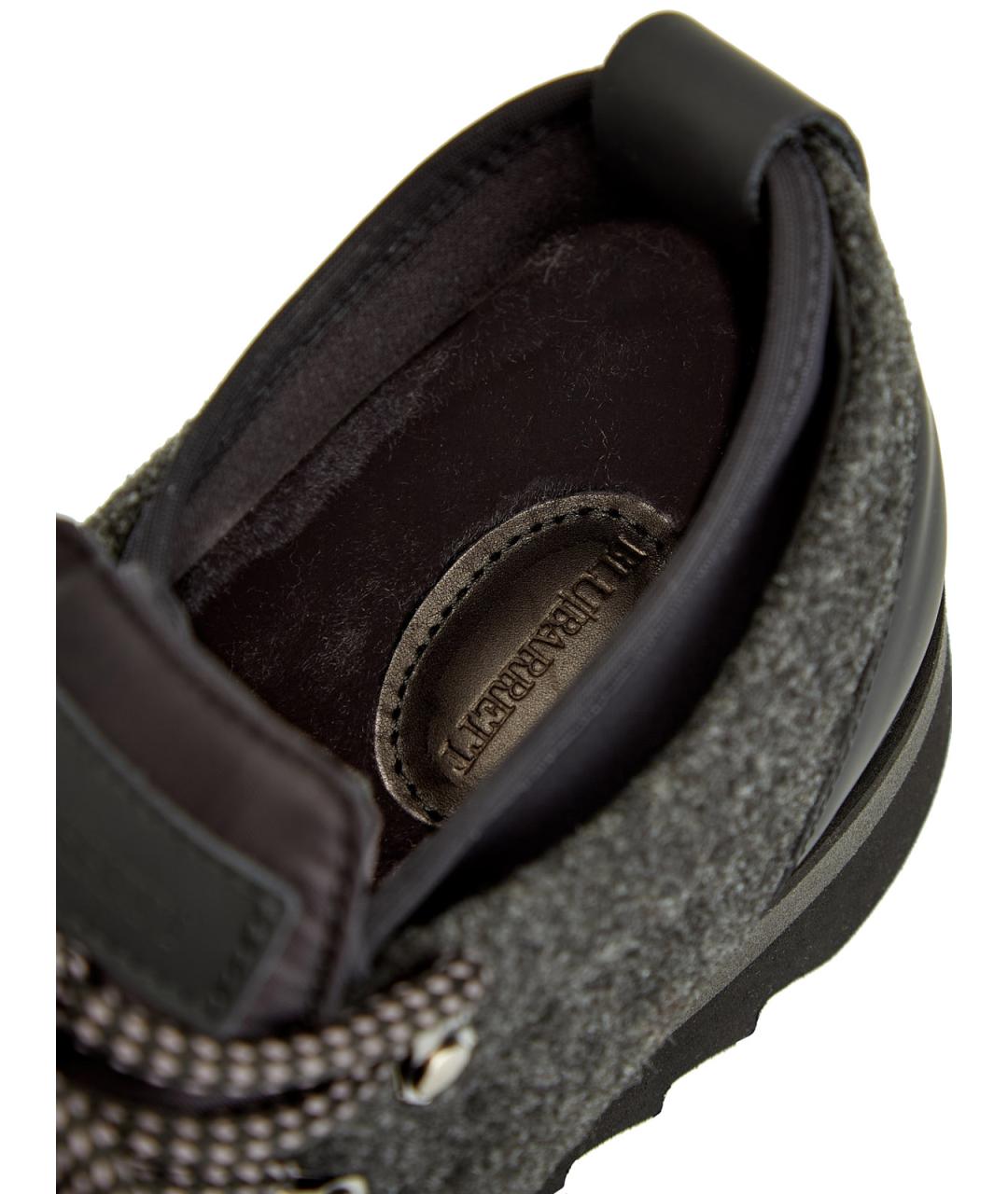 BARRETT Серые кожаные низкие кроссовки / кеды, фото 7