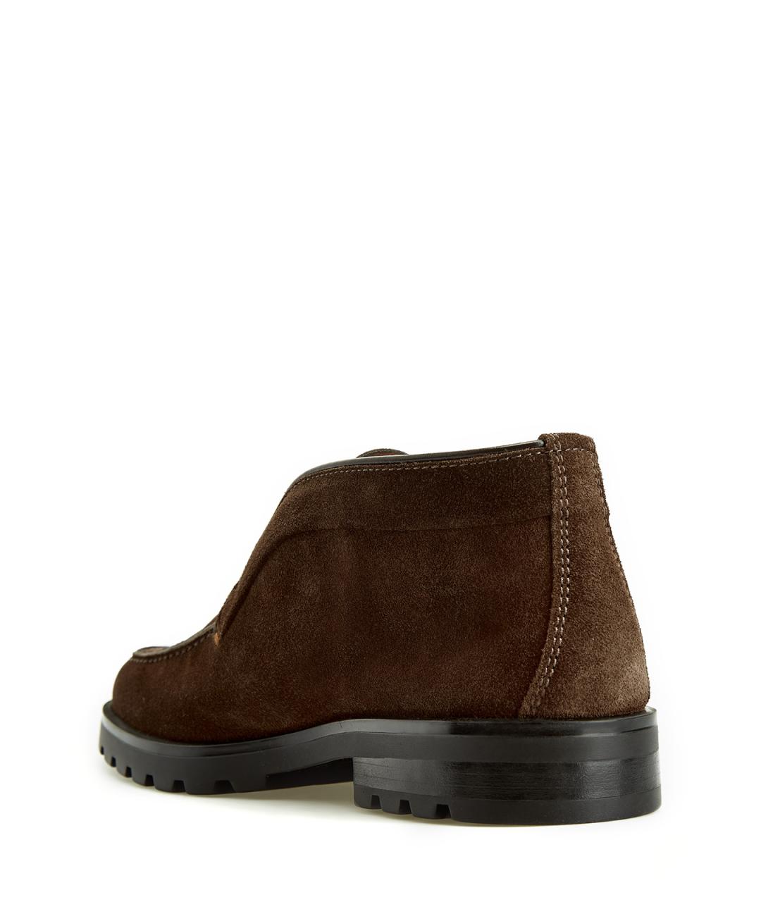 SANTONI Коричневые замшевые лоферы, фото 4