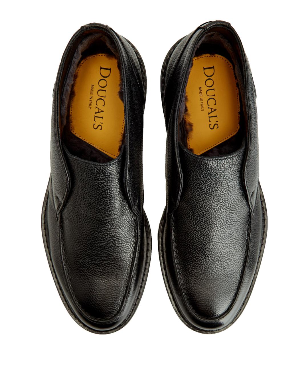 DOUCAL'S Черные кожаные лоферы, фото 6