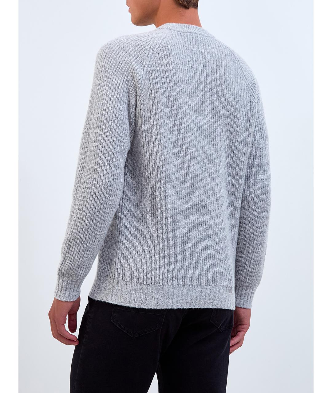 PESERICO Серый шерстяной джемпер / свитер, фото 4