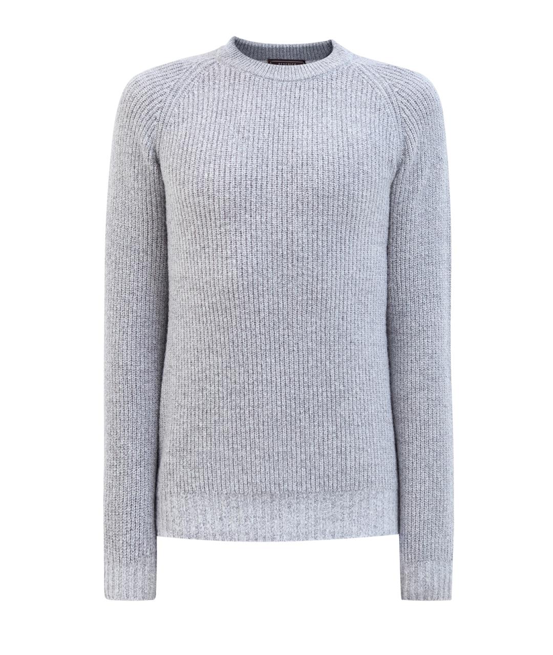PESERICO Серый шерстяной джемпер / свитер, фото 1