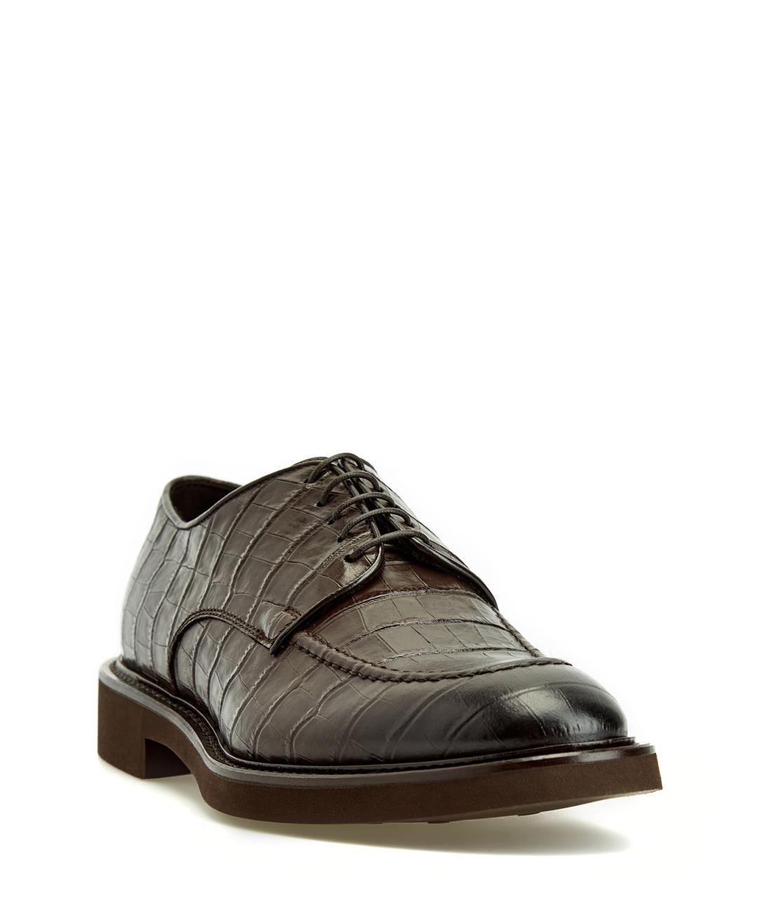 DOUCAL'S Коричневые кожаные туфли, фото 3