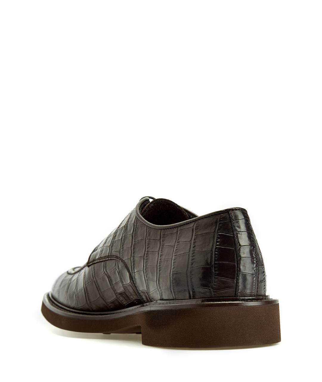 DOUCAL'S Коричневые кожаные туфли, фото 4