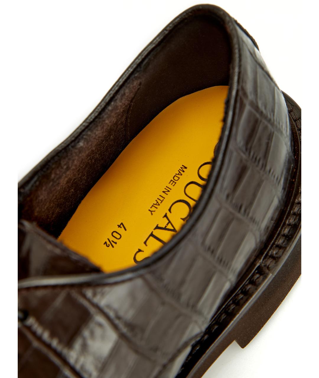 DOUCAL'S Коричневые кожаные туфли, фото 7