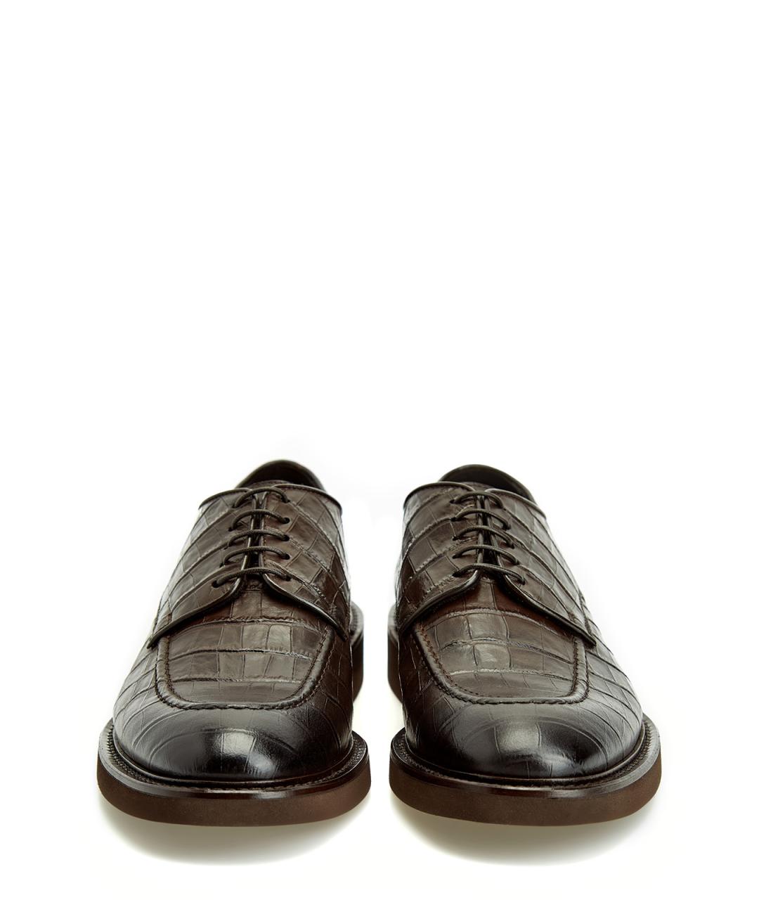 DOUCAL'S Коричневые кожаные туфли, фото 5