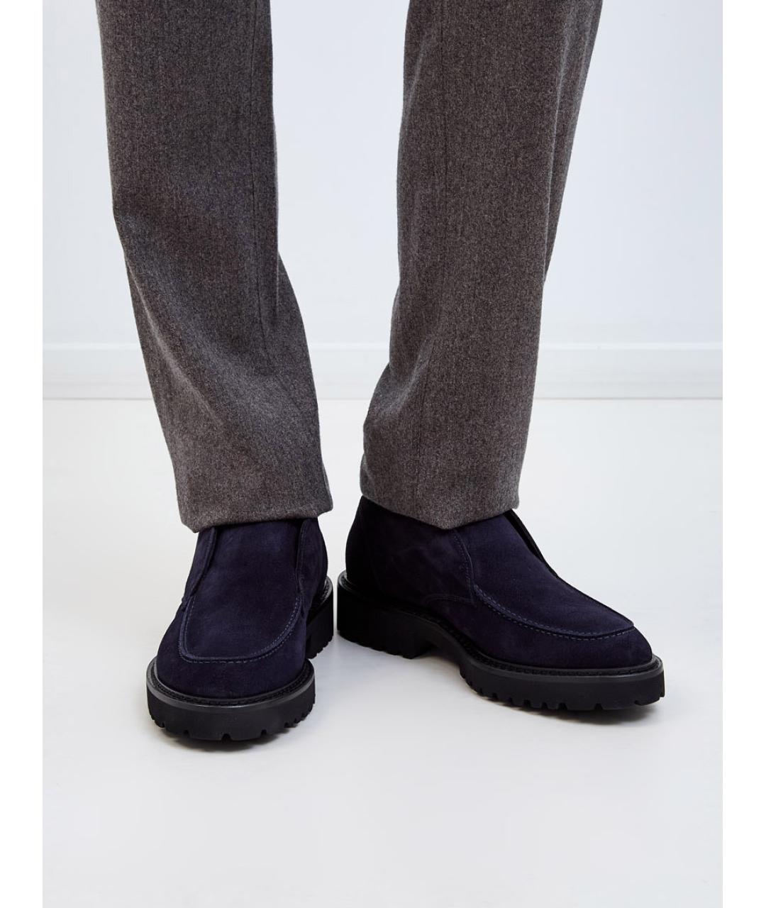 DOUCAL'S Синие замшевые лоферы, фото 2