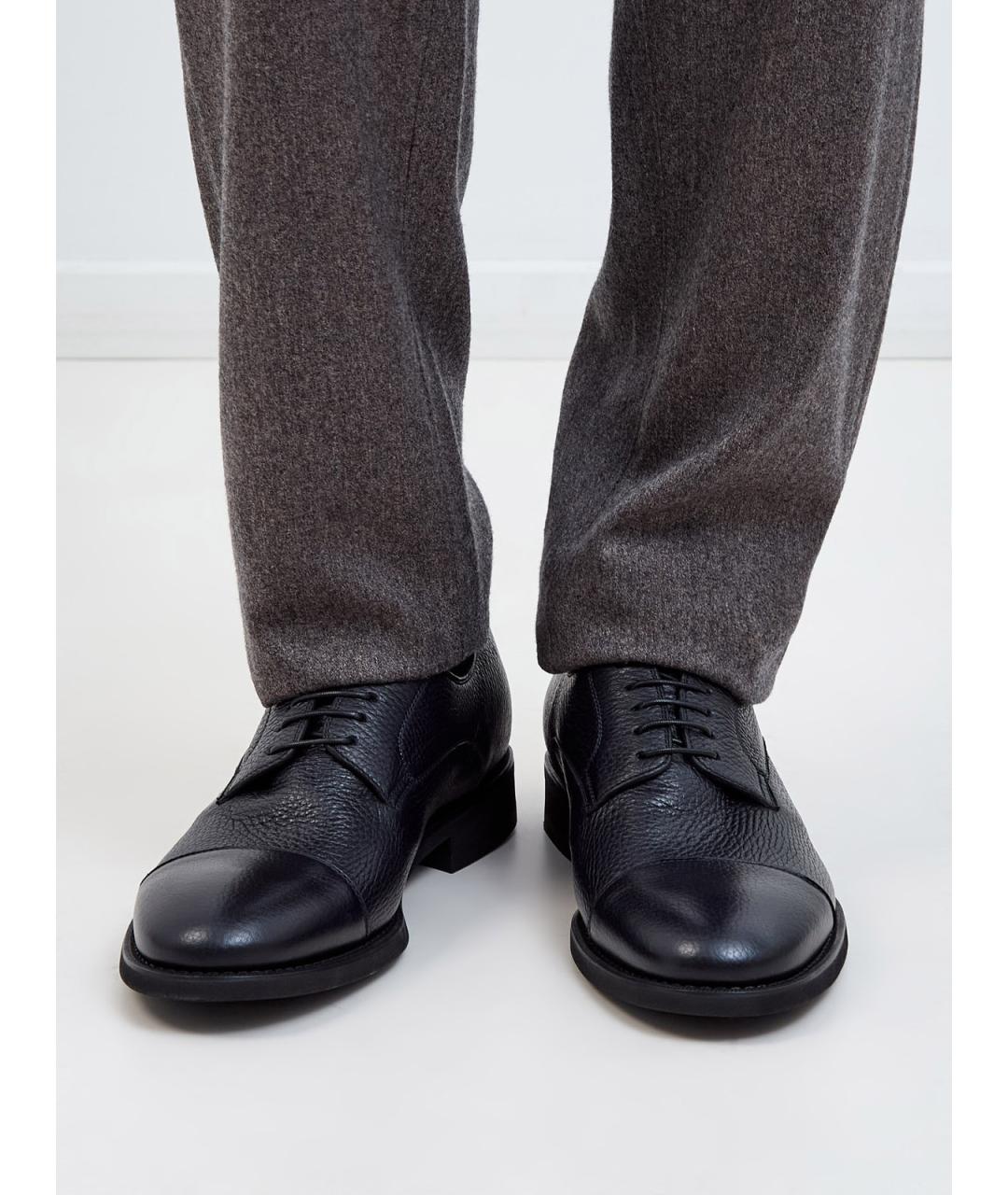 BARRETT Темно-синие кожаные туфли, фото 2