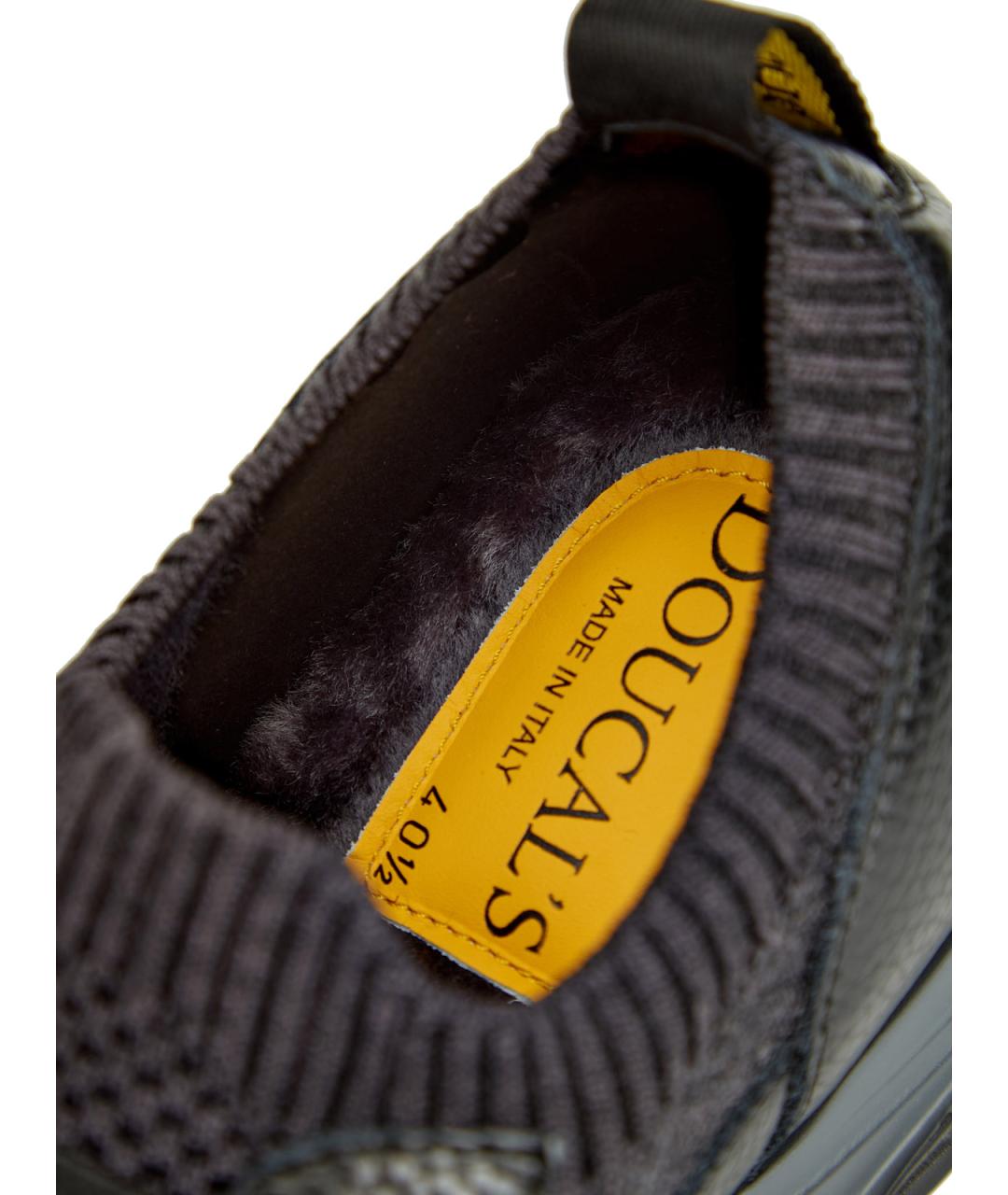 DOUCAL'S Черные текстильные низкие кроссовки / кеды, фото 6