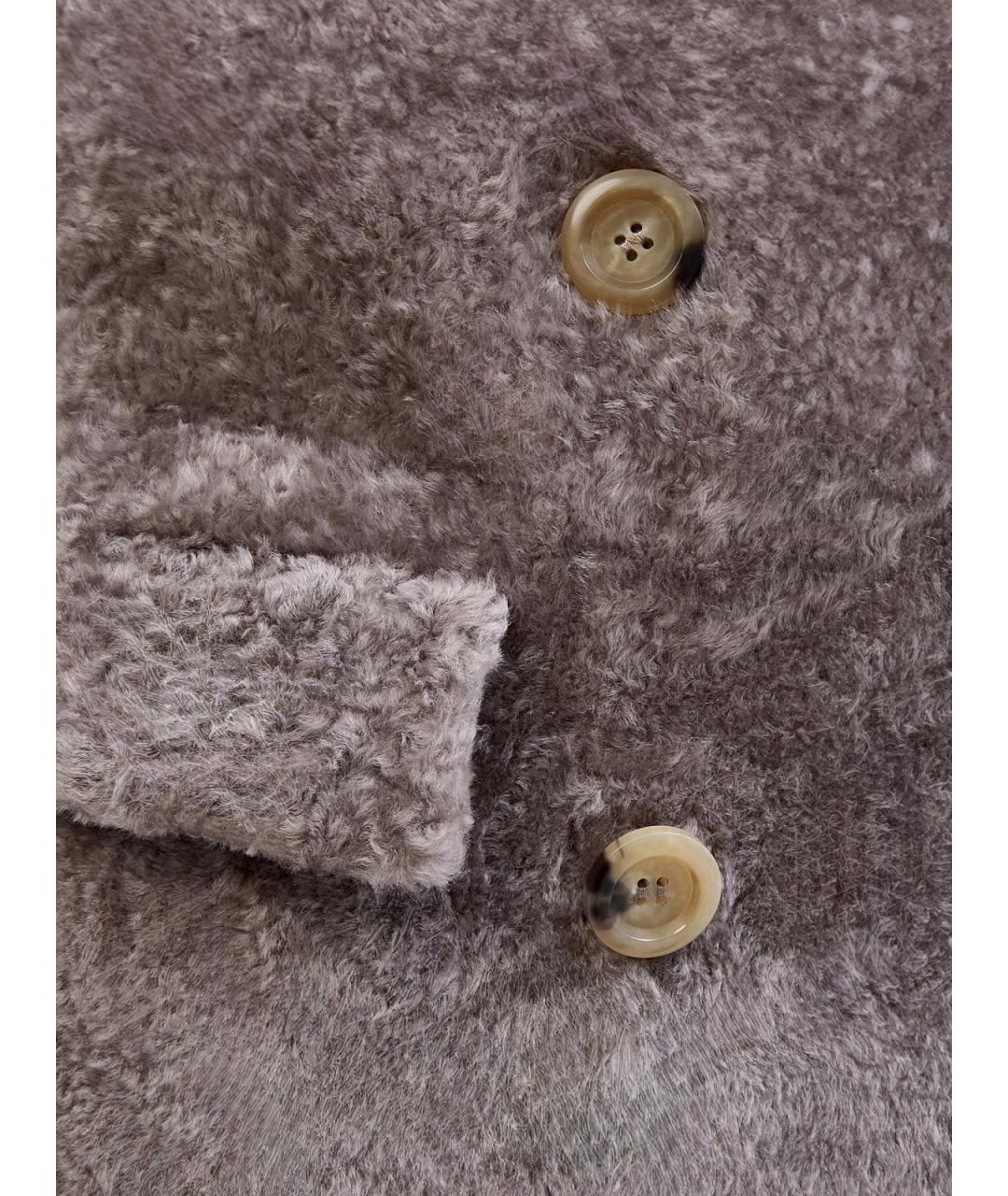 BLANCHA Серое меховое пальто, фото 3