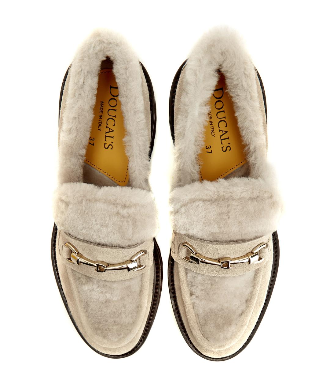 DOUCAL'S Бежевые замшевые лоферы, фото 6