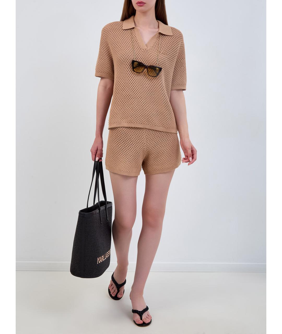 MC2 SAINT BARTH Бежевые шорты, фото 2