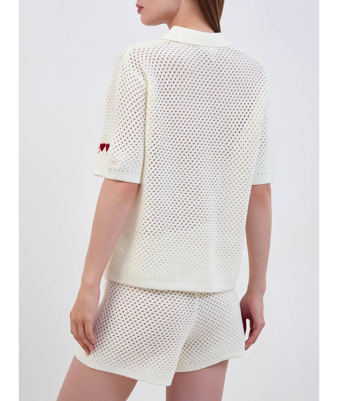 MC2 SAINT BARTH Бежевая ацетатная футболка, фото 4