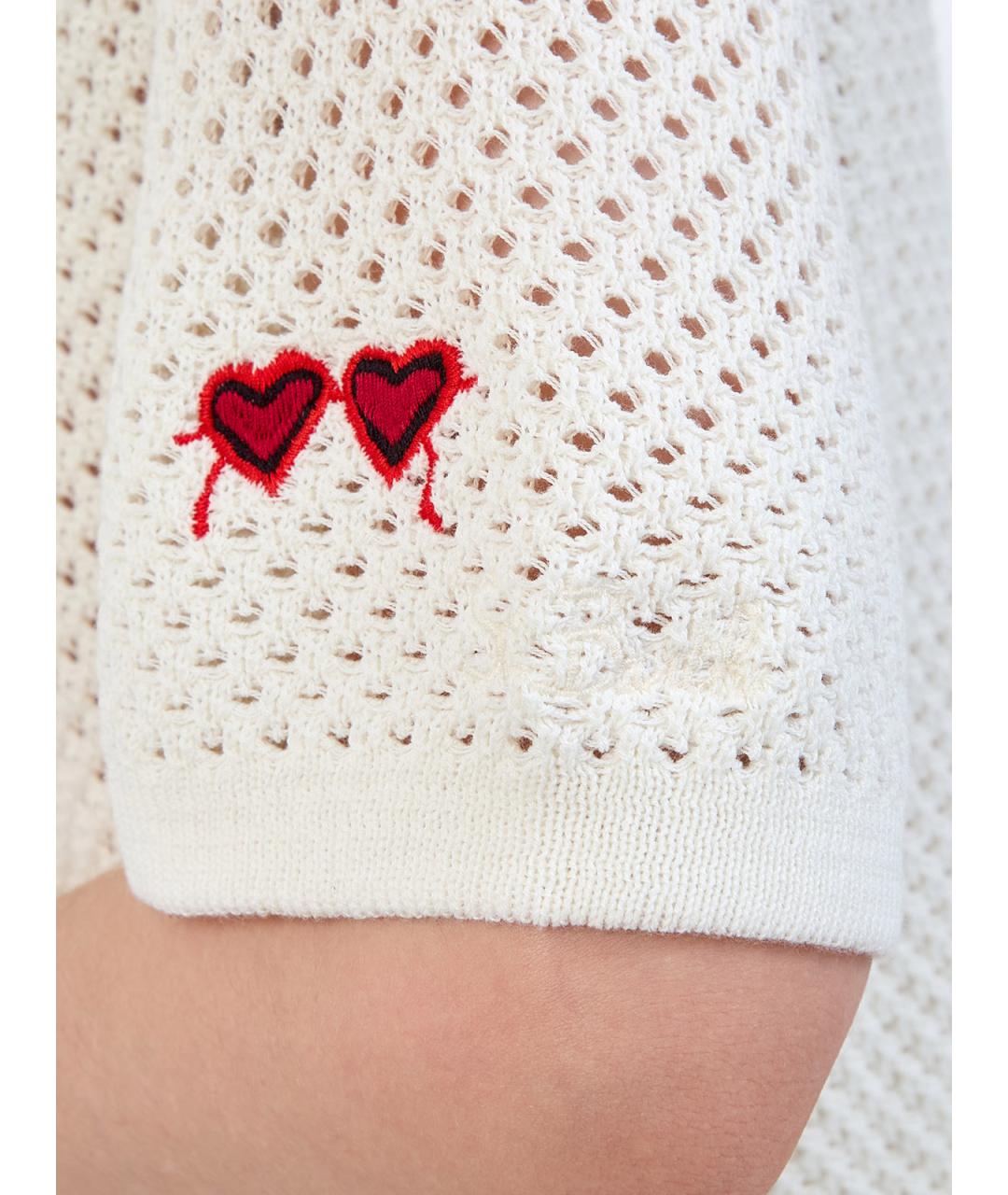 MC2 SAINT BARTH Бежевая ацетатная футболка, фото 5