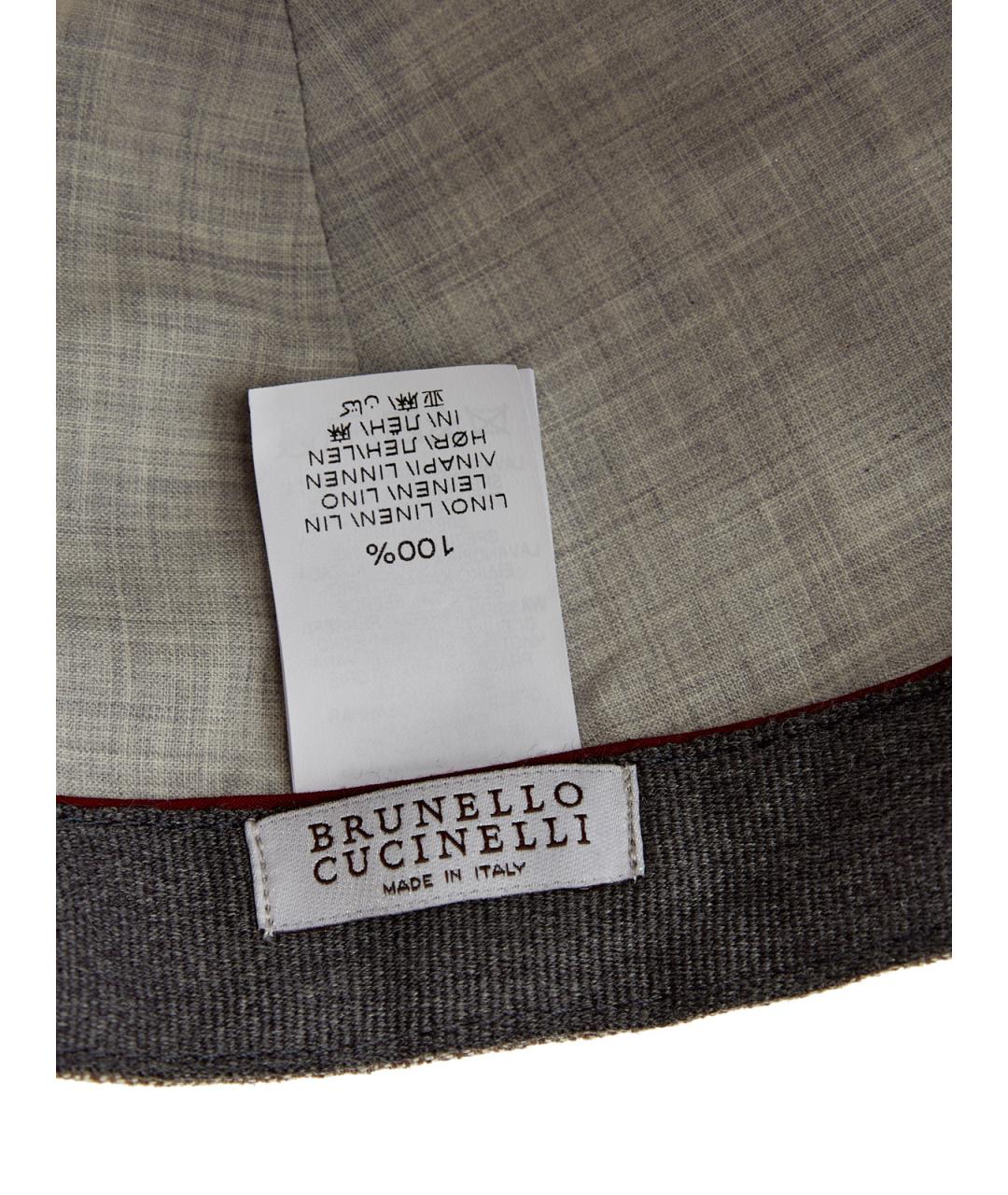 BRUNELLO CUCINELLI Льняная кепка/бейсболка, фото 6