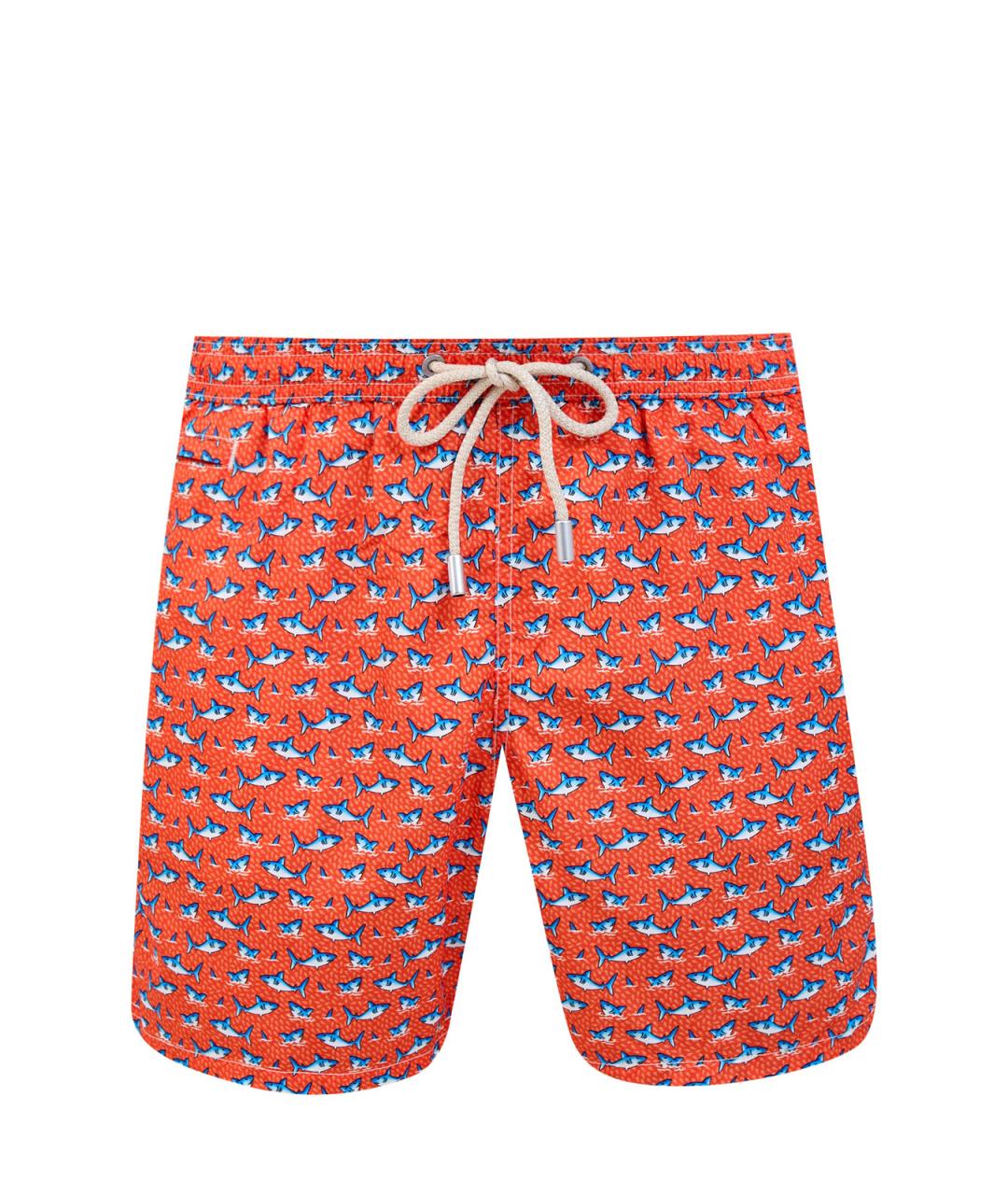 MC2 SAINT BARTH Оранжевое полиэстеровые шорты, фото 1