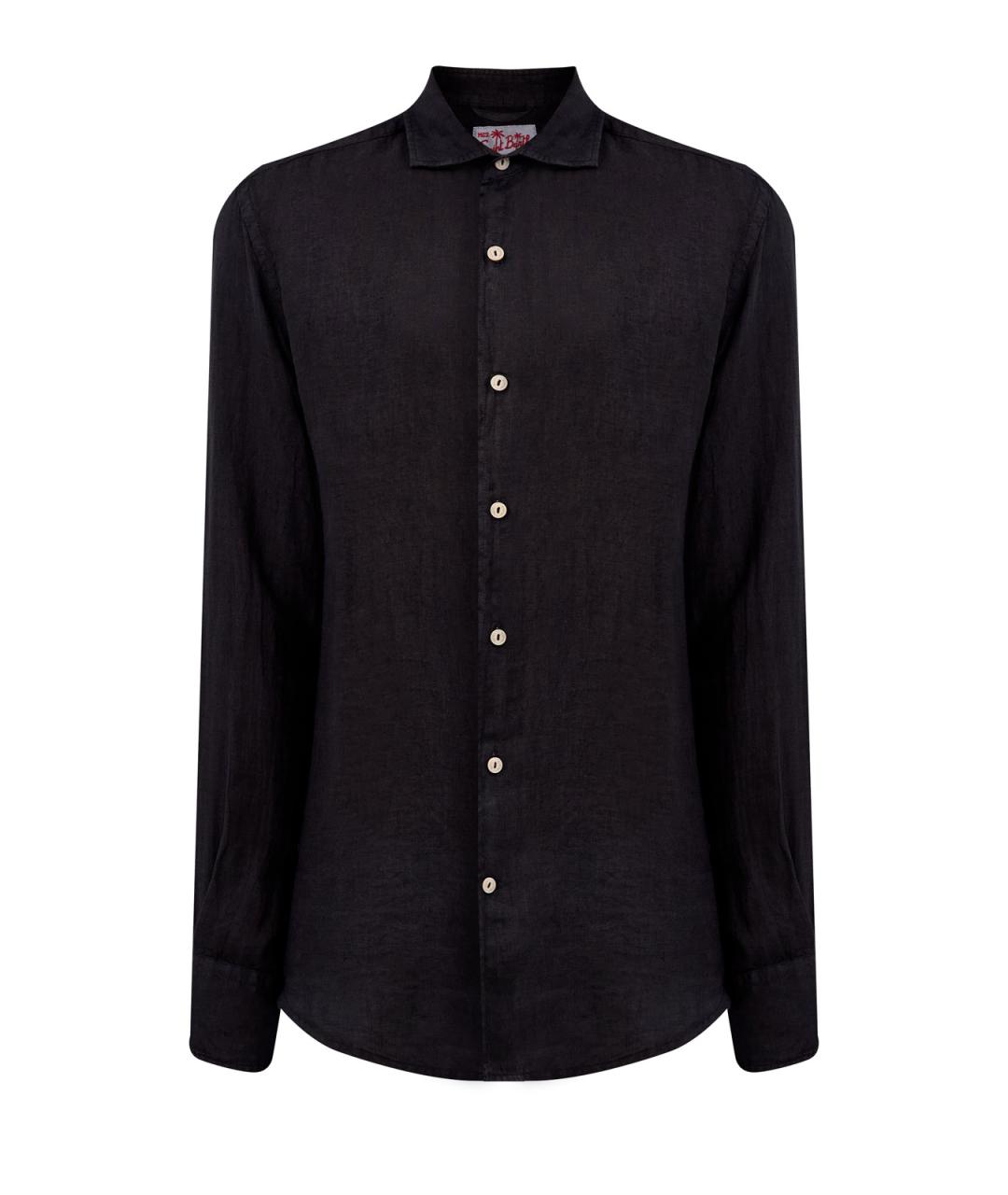 MC2 SAINT BARTH Черная льняная кэжуал рубашка, фото 1