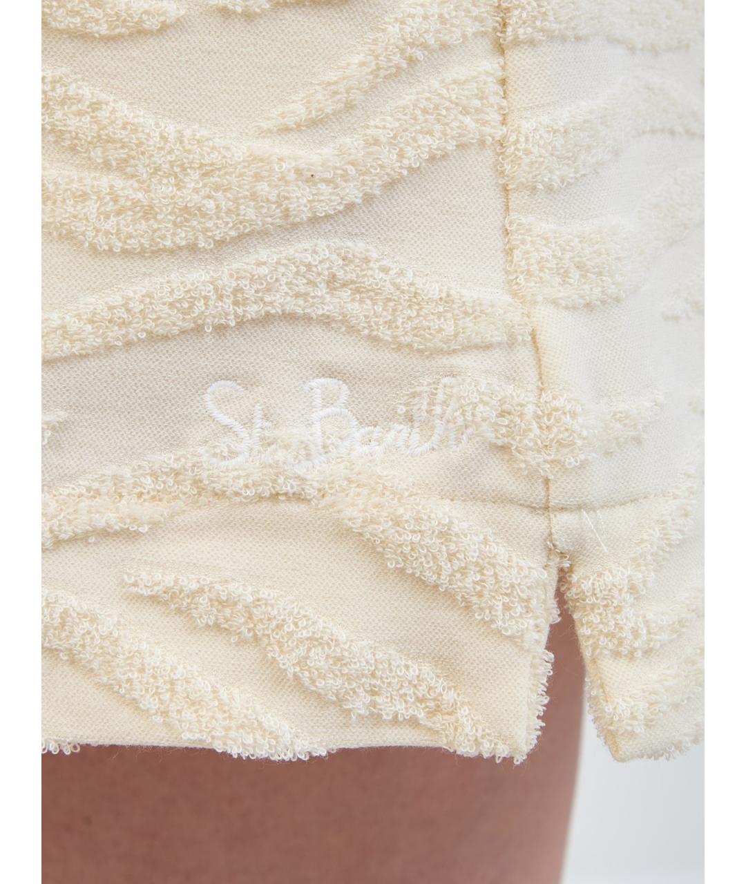 MC2 SAINT BARTH Бежевые полиэстеровые шорты, фото 5