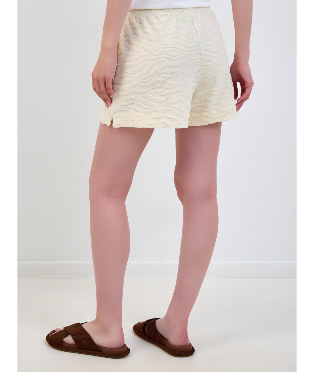 MC2 SAINT BARTH Бежевые полиэстеровые шорты, фото 4