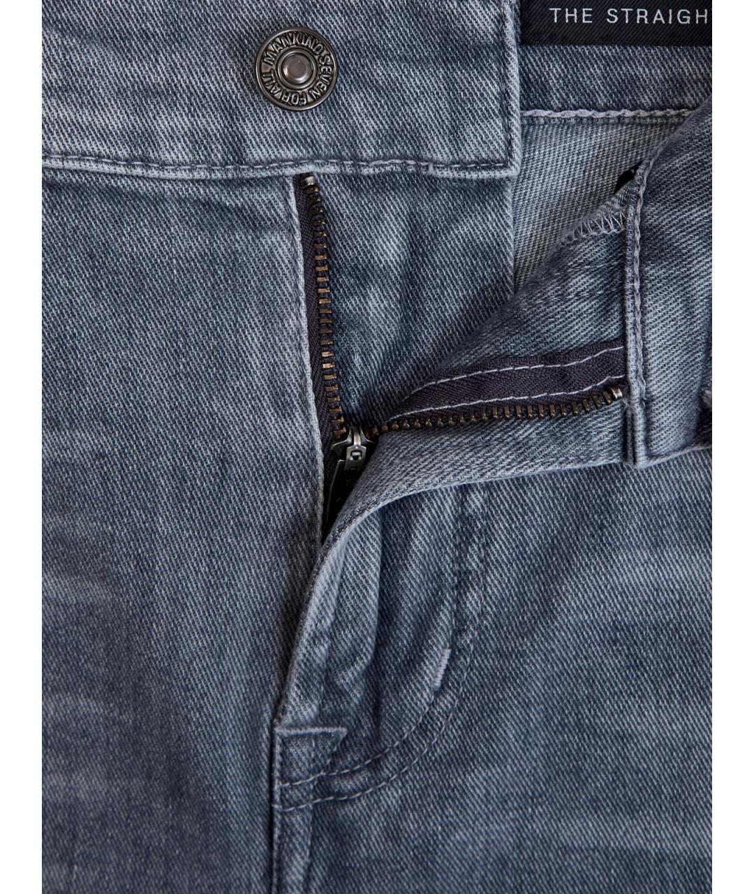 7 FOR ALL MANKIND Серые хлопковые прямые джинсы, фото 6