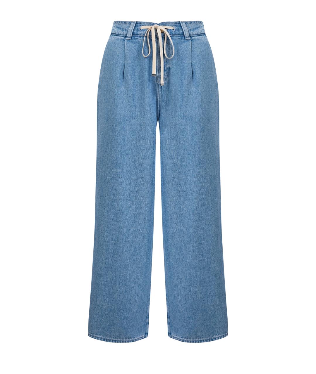 7 FOR ALL MANKIND Голубые прямые джинсы, фото 1