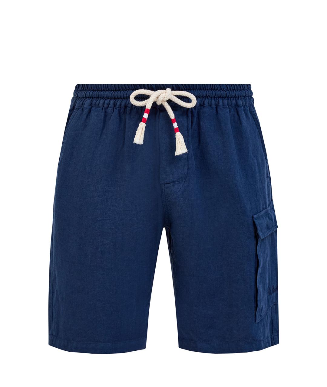 MC2 SAINT BARTH Синие льняные шорты, фото 1