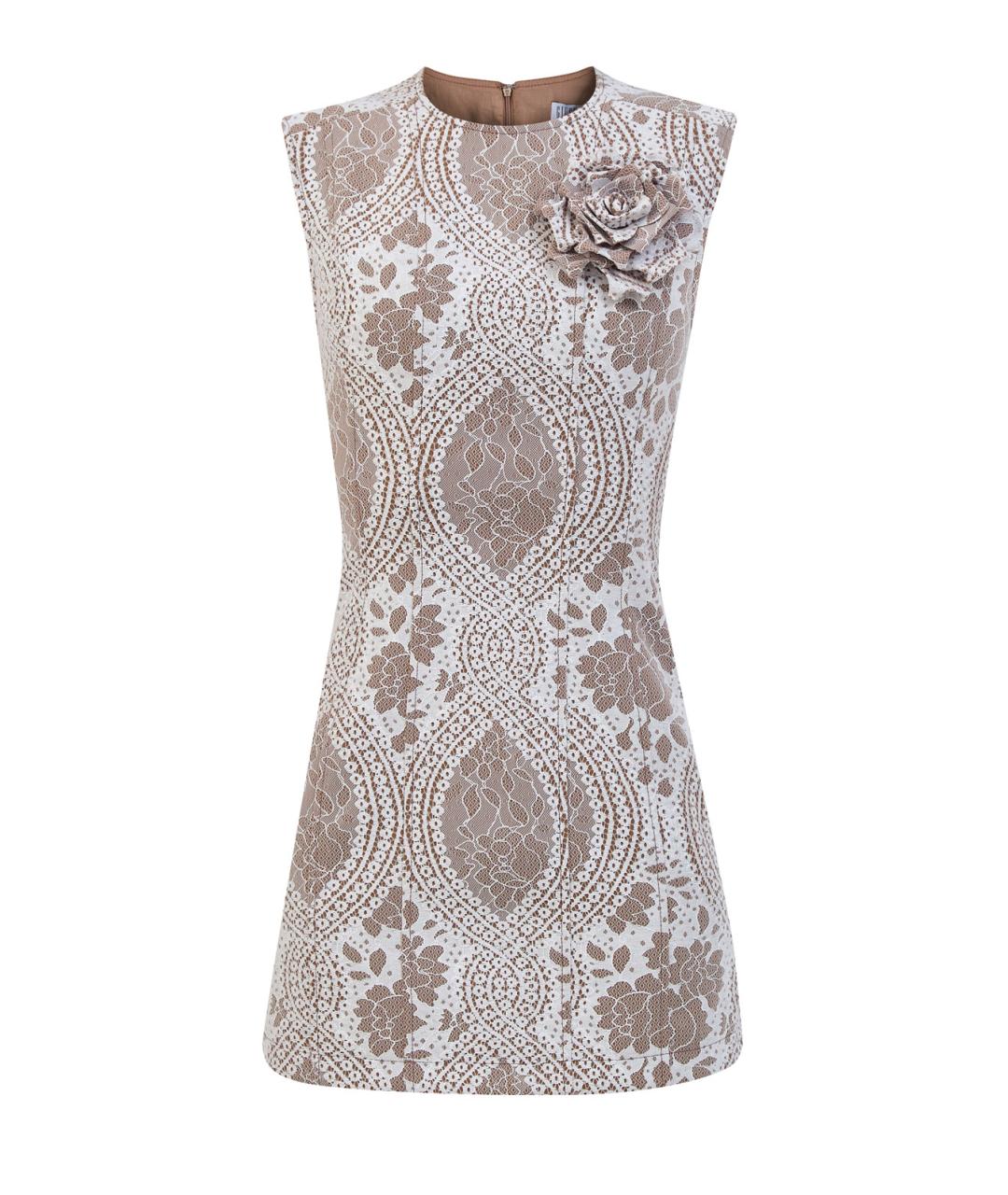 GIUSEPPE DI MORABITO Бежевое полиэстеровое повседневное платье, фото 1